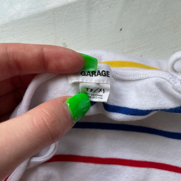 Colourful Striped Garage Tank - Picture 3 of 3